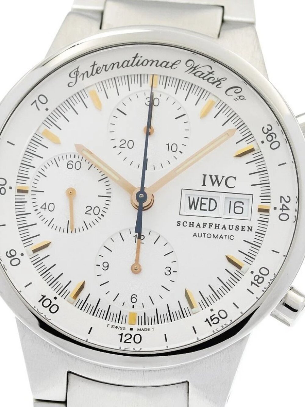 IWC SCHAFFHAUSEN GST chronograph IW370713 Day date Silver Dial AT Men's_962520